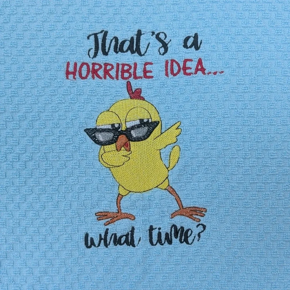 That's a HORRIBLE Idea..What TIme? Kitchen Bath Bar Tea Hand Towel